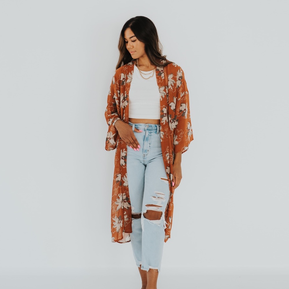Floral kimono